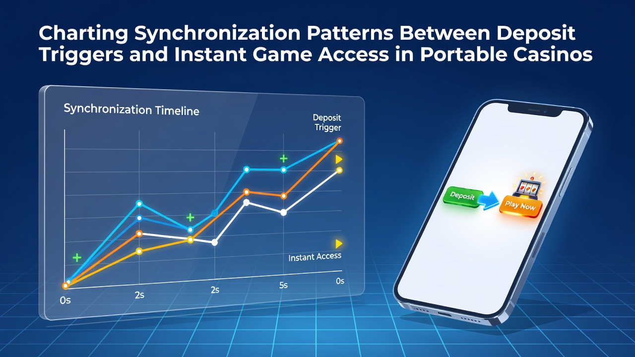 Graph illustrating synchronization timelines between deposit confirmation and game launch across various mobile devices