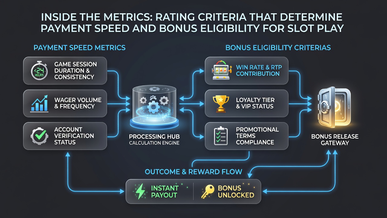 Analytics dashboard displaying slot bonus eligibility scores and payment velocity indicators