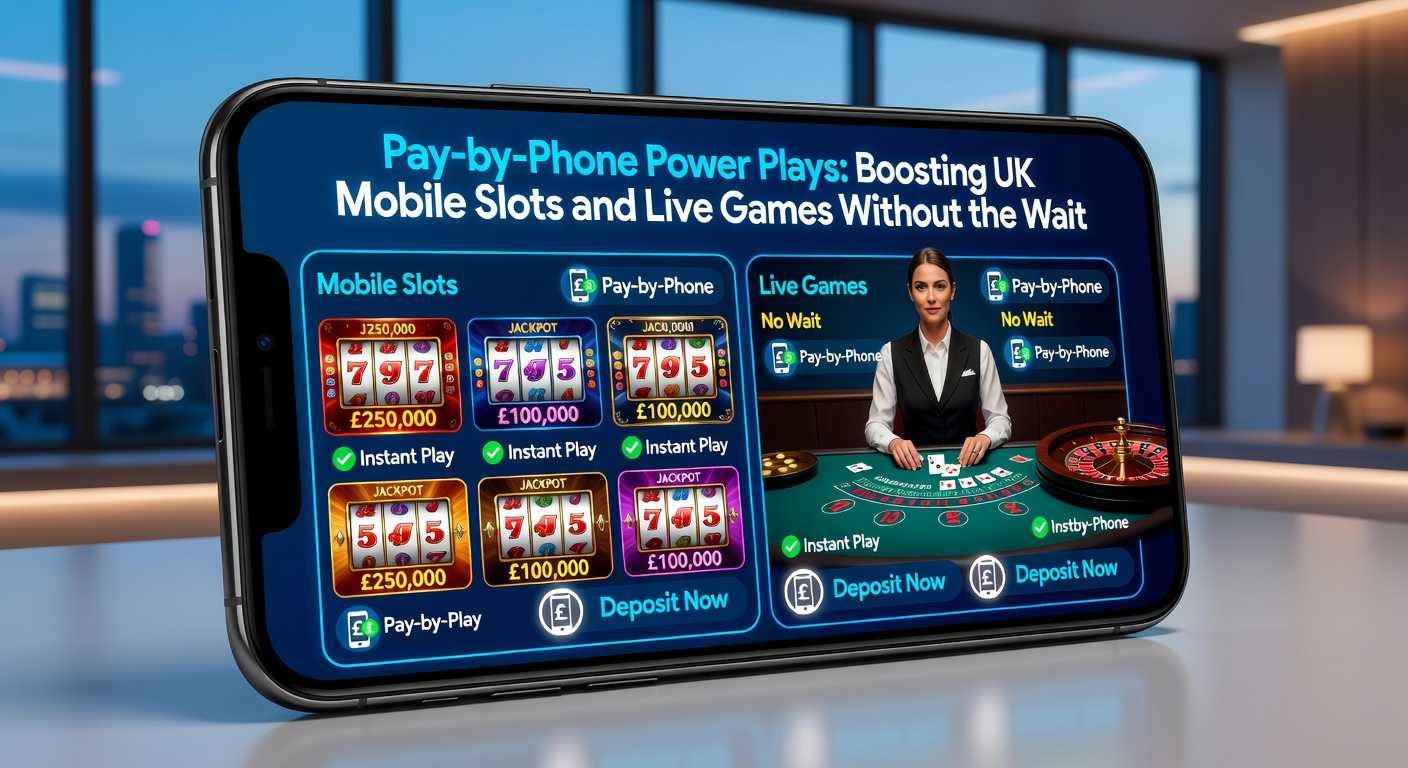 Live dealer blackjack table on a mobile device with pay-by-phone deposit overlay, showing real-time betting action