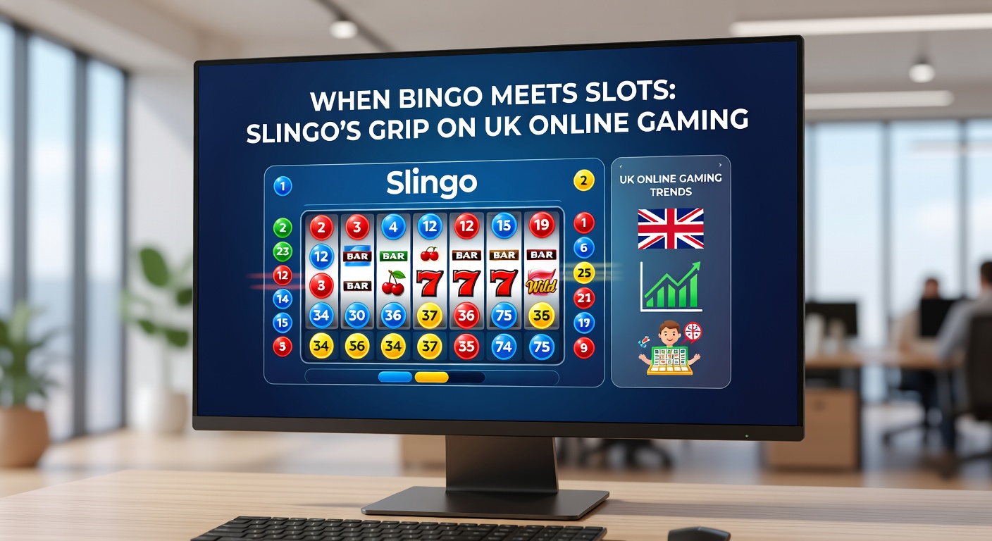 Mobile Slingo gameplay on a smartphone, featuring a colorful bingo grid mid-spin with jackpot meters rising